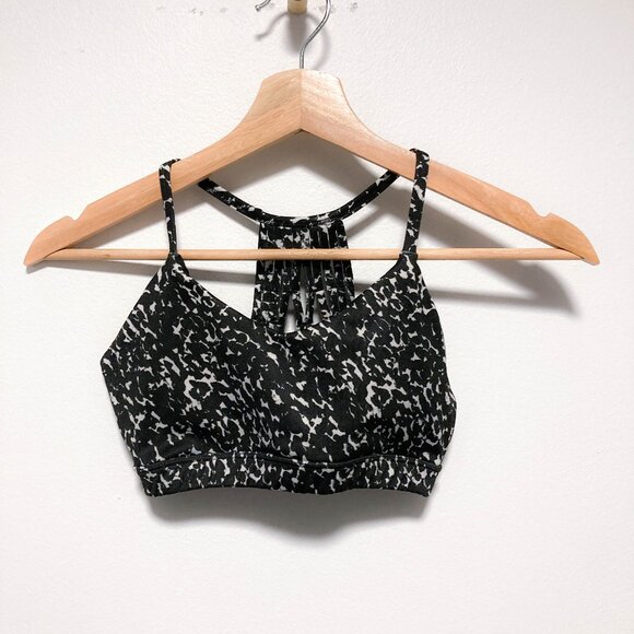 Glyder Black and White speckled Sports Bra - Picture 2 of 12